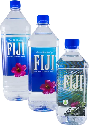 Fiji Water Bottles Variety PNG Image