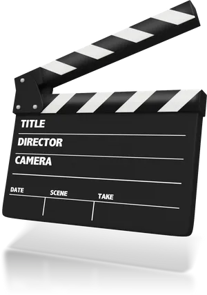 Film Production Clapperboard PNG Image