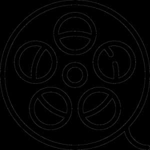 Transparent Movie Reel Clip Art - Film Reel Outline Png, Png Download PNG image with transparent background