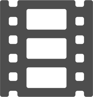 Film Reel Icon Black PNG Image