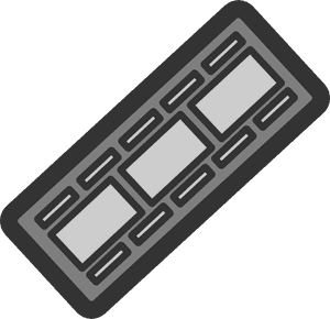 Film Reel Icon Graphic PNG image with transparent background