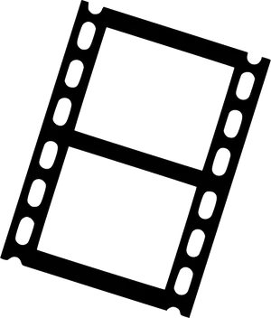 Film Strip Silhouette PNG Image