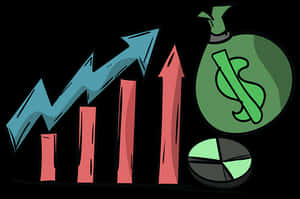 Financial Growth And Wealth Increase PNG image with transparent background