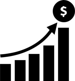 Graph Up Comments - Graph Going Up Icon PNG image with transparent background