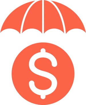 Financial Protection Umbrella Concept PNG Image