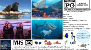Finding Nemo Vhs Walt Disney Home Entertainment Dvd, HD Png Download PNG image with transparent background