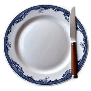 Fine Dining White Plate PNG rro47 PNG