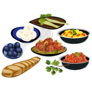 Finnish Cuisine Dishes PNG 06232024 PNG image with transparent background