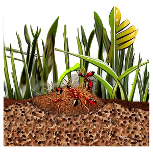 Fire Ant Nest Diagram Png Ooy98 PNG Image