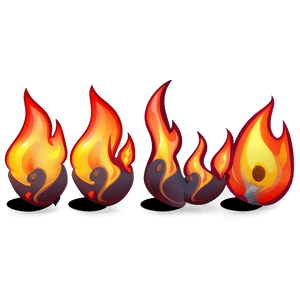 Fire Emoji Cartoon PNG qdo47 PNG