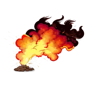 Fire Explosion Cartoon Png Dxp61 PNG Image