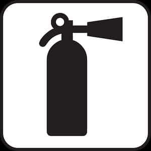 Fire Extinguisher Sign Icon PNG with transparent background