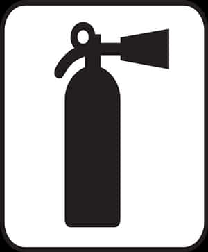 Fire Extinguisher Sign Icon PNG with transparent background