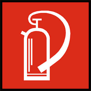 Fire Extinguisher Sign PNG image with transparent background