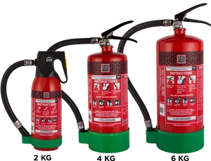 Fire Extinguishers Different Sizes PNG Image