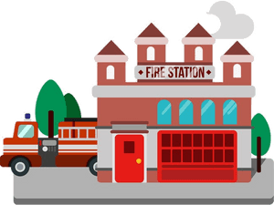 Fire Station Clipart Transparent Png - Fire Station Clipart Transparent, Png Download PNG image with transparent background