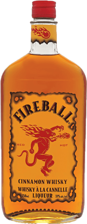 Fireball Cinnamon Whiskey 1l , Png Download - Fireball Whiskey, Transparent Png PNG with transparent background