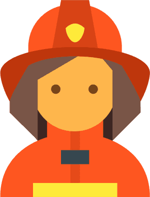 Transparent Fireman Clipart - Firefighter Icon Png, Png Download PNG image with transparent background