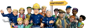 Firemanand Friends Pontypandy Sign PNG Image