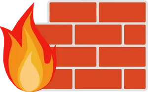 Fireon Brick Wall Graphic PNG Image