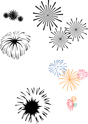 Vector Fireworks Png Download - Fireworks, Transparent Png PNG with transparent background