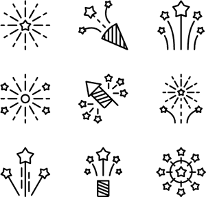 Fireworks - Transparent Background Firework Icon, HD Png Download PNG with transparent background