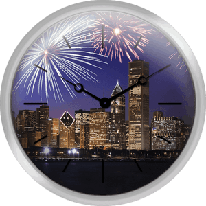 Fireworks Over Chicago Skyline, HD Png Download PNG image with transparent background