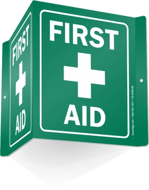 First Aid Sign3 D View PNG Image