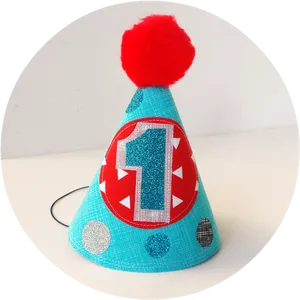 First Birthday Party Hat PNG Image