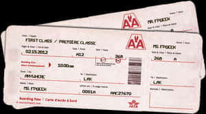 Fpgeeks Vday Gift Plane Tickets - Fake American Airline Ticket, HD Png Download PNG
