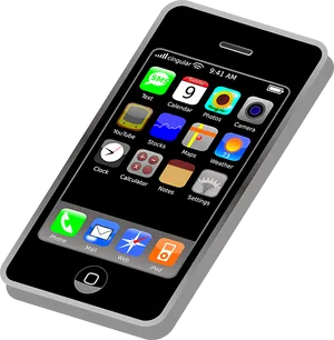 First Generation Smartphone Display PNG Image