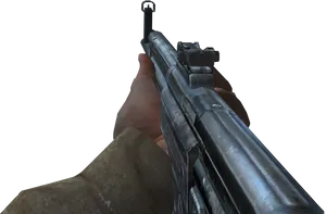 First Person View Callof Duty Gun PNG Image