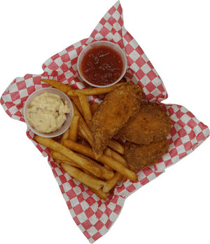 Fish_and_ Chips_with_ Dips PNG image with transparent background