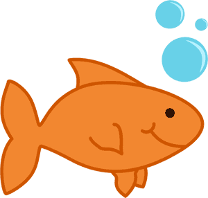 Fish Goldfish Blank Card Printable And Free Matching - Goldfish Clipart Gif, HD Png Download PNG image with transparent background