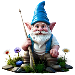 Fishing Garden Gnome Png Fsk21 PNG Image