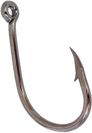 Fishing Hook Single Barbed PNG Image