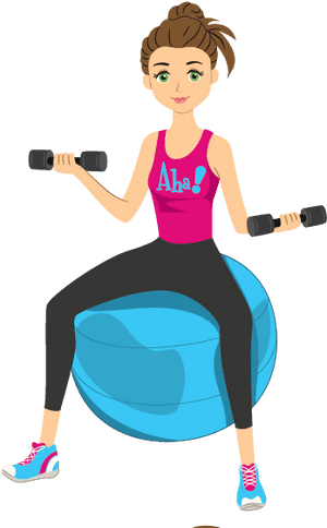 Fitness Cartoon Png Image Download - Exercising Cartoon Images Png PNG image with transparent background