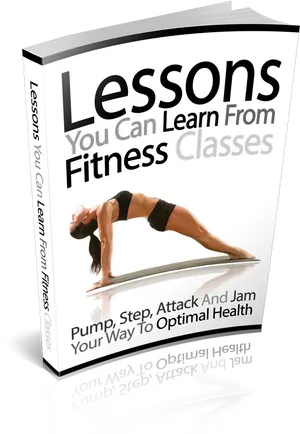 Fitness Classes Ebook Cover PNG Image