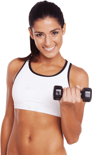 Beautiful Young Girl Doing - Girl Fitness Gym Png, Transparent Png PNG image with transparent background