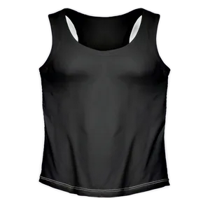 Fitted Black Tank Top Png 25 PNG Image