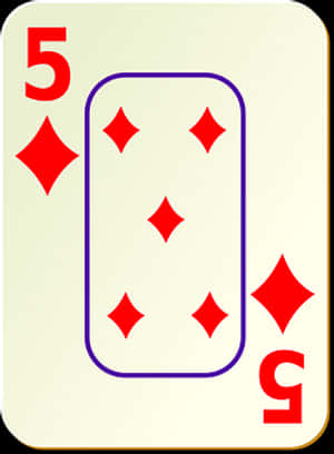 Five_of_ Diamonds_ Playing_ Card PNG image with transparent background