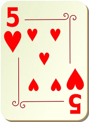 Five_of_ Hearts_ Playing_ Card PNG Image