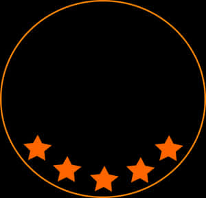 Five Star Rating Graphic PNG image with transparent background