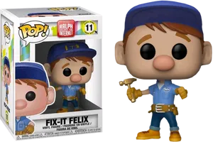 Fix It Felix Funko Pop Figure PNG Image