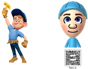 Fix It Felix Jr Character Pose PNG Image