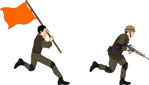 Transparent Salute Png - Soldier Charging Png, Png Download PNG