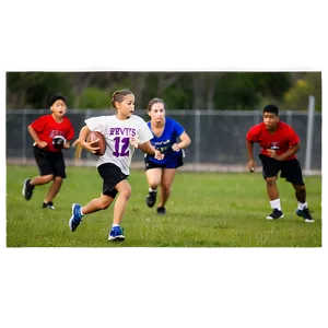 Flag Football Action Png Jid80 PNG Image