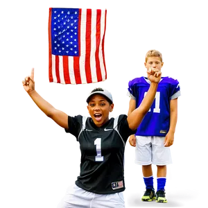 Flag Football Victory Celebration Png Wkl PNG Image