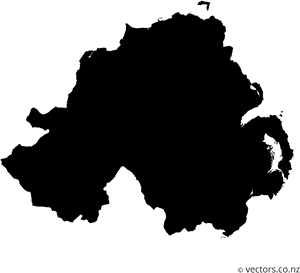 Flag Of Northern Ireland Vector Map - 2019 Council Elections Northern Ireland, HD Png Download PNG image with transparent background