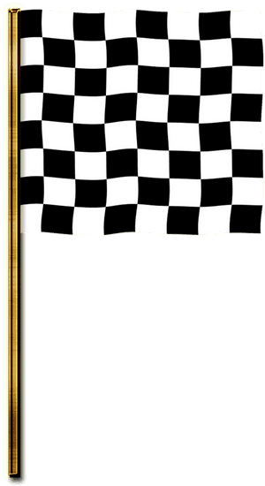 Flag Targeted Banner Checkered Flag - Black And White Checker Prints, HD Png Download PNG image with transparent background
